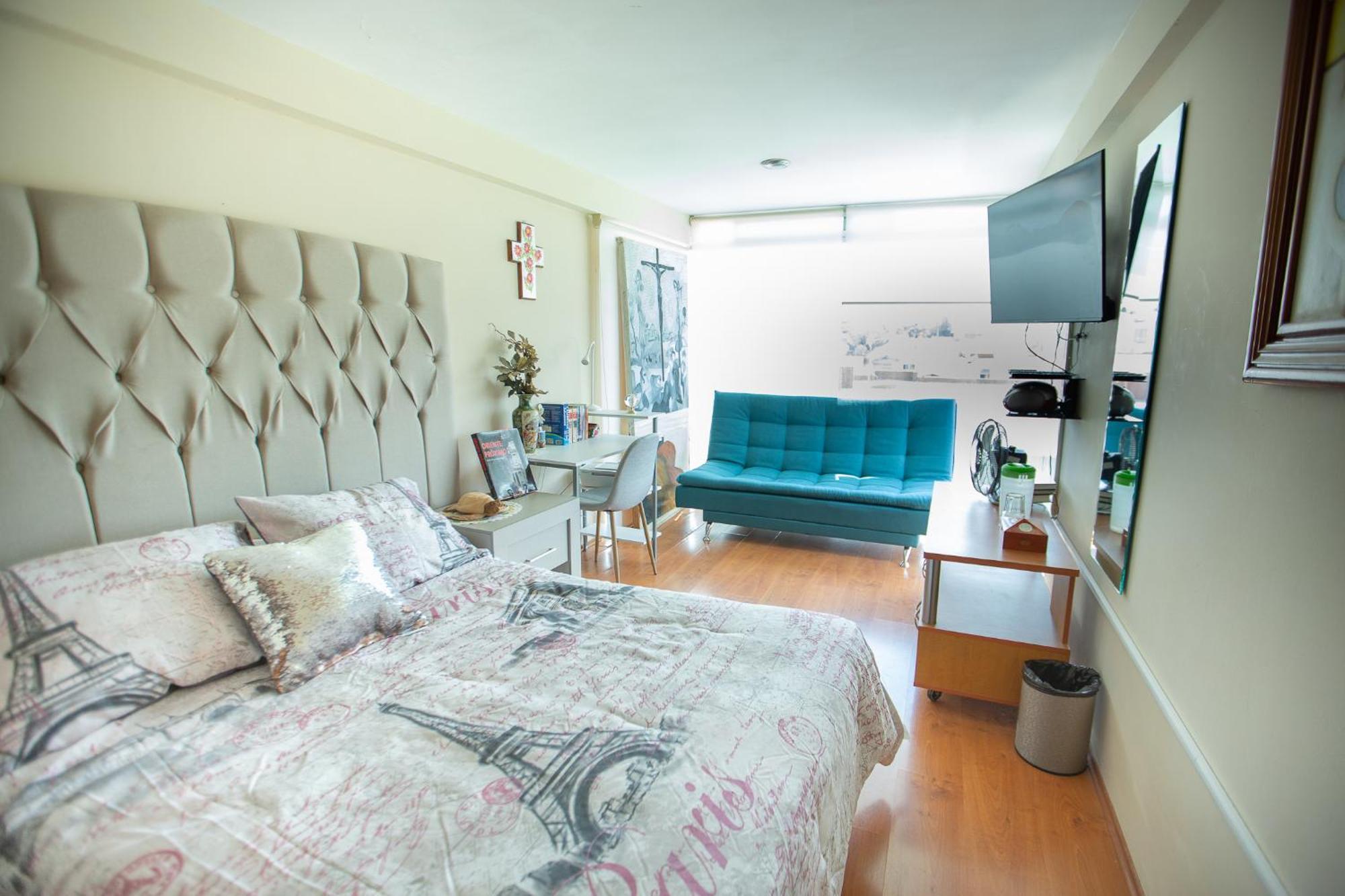 Habitacion Matrimonial Con Cama Y Sofa Para Cuatro Personas Tlaxcalancingo Kültér fotó